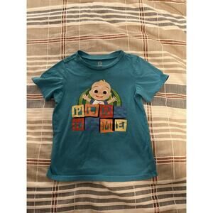 COCOMELON PLAY TIME SIZE 5T TURQUOISE SHORT SLEEVES